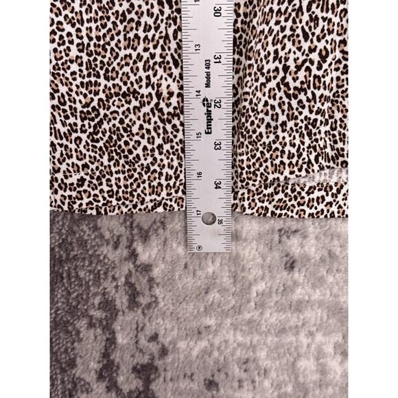 Jenni Kayne Dress Large Womens Leopard Print Short Sleeve T Shirt Style Mini - Picture 6 of 8